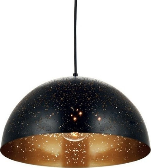 Aca Planetario Black Bell Pendant Ceiling Light with E27 Socket 40.5x120x120cm