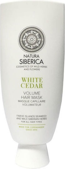 Natura Siberica White Cedar Volume Μάσκα Μαλλιών για Επανόρθωση με Κερατίνη 200ml