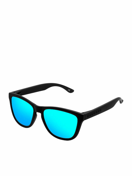 Hawkers One Unisex Γυαλιά Ηλίου με Μαύρο Κοκκάλινο Σκελετό και Τιρκουάζ Καθρέφτη Φακό OTR29