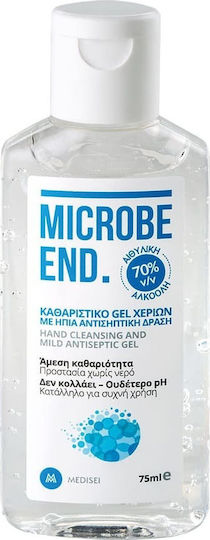 Medisei Microbe End Antiseptic Hand Gel 75ml Natural