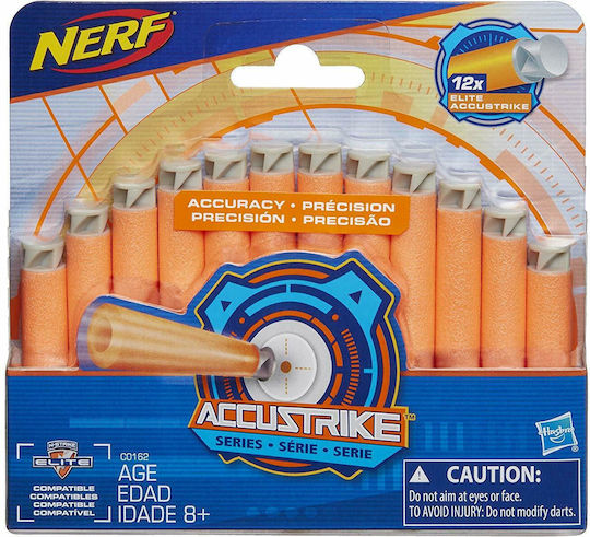 Nerf Sfere N-Strike 12 Dart Refill AccuStrike pentru 8+ ani+ Ani