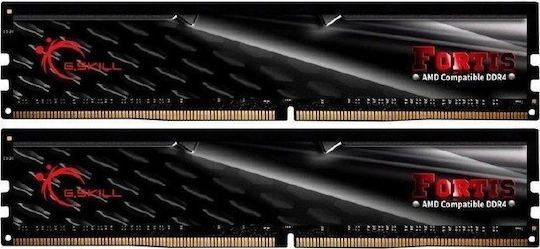 G.Skill Fortis DDR4 16GB RAM με 2x8GB Modules και Ταχύτητα 2400 για Desktop