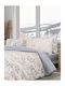 Nima Anatolica Pillowcase Set Flannel with Envelope Cover Gray 50x70cm.