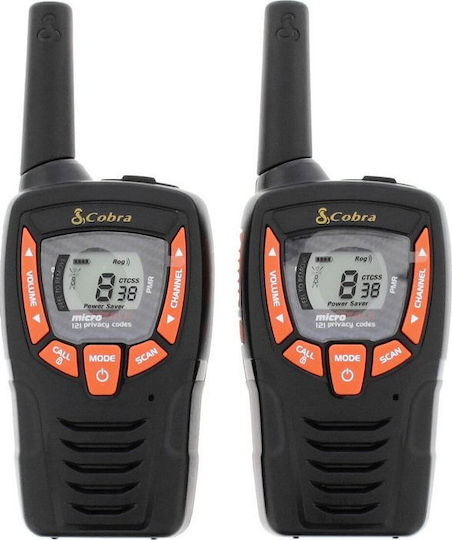 Cobra AM-645 PMR Wireless Transceiver with Monochrome Display Black 2pcs