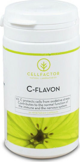 Metapharm Cellfactor C-Flavon Βιταμίνη για Ενίσχυση του Ανοσοποιητικού, τo Δέρμα & Αντιοξειδωτική δράση 750mg 50 φυτικές κάψουλες