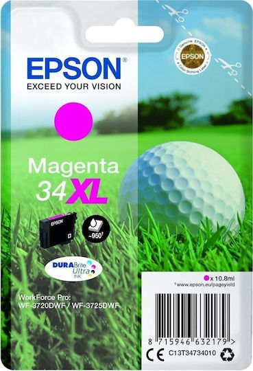 Epson 34XL Original InkJet Printer Ink Magenta (C13T34734010)