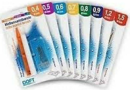 Doft Doft Interdental Brushes 0.9 Interdental Brush Refills with Handle 0.9mm Blue 12pcs