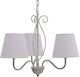 Inart Chandelier Lampshade 3xE14 Gray 50cm 3-10-716-0007