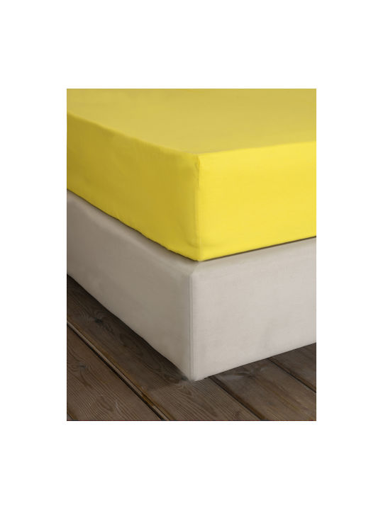 Nima Sheet Semi Double 180x260cm. Unicolors Yellow