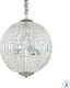 Ideal Lux Kronleuchter 6xG9 Ø40cm mit Kristallen Transparent 092911