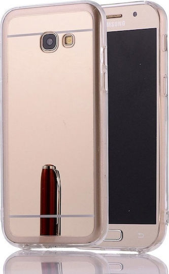 Senso Slim Fit Gel Back Cover Σιλικόνης Χρυσό (Galaxy A5 2017)
