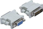 Powertech Konverter DVI-D männlich zu VGA weiblich Weiß 1Stück (CAB-G020)