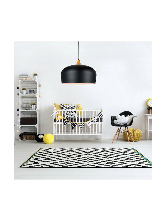 Inlight 4387 Hängelampe Schwarz Glocke mit Fassung E27