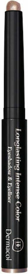 Dermacol Long-Lasting Intense Colour Eyeshadow Eyeliner Eye Shadow Matte in Stick with Bronze Color 1.6gr