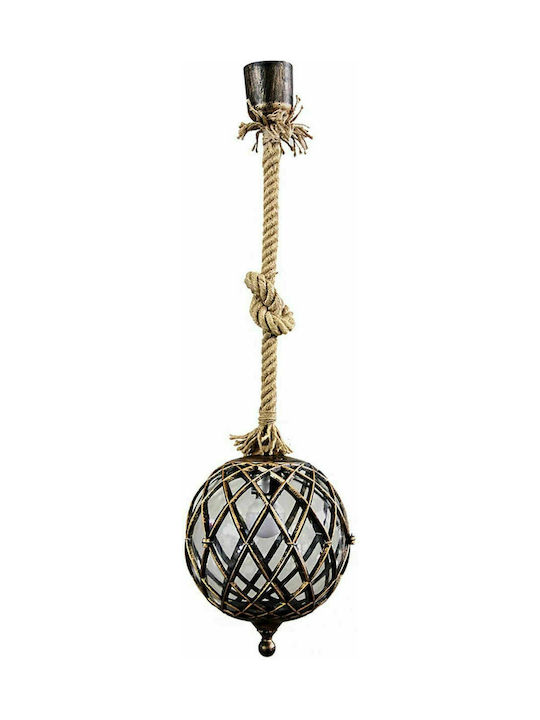 Heronia LP-530K Rope 1/L Bronze Pendant Lamp with Rope E27 Bronze