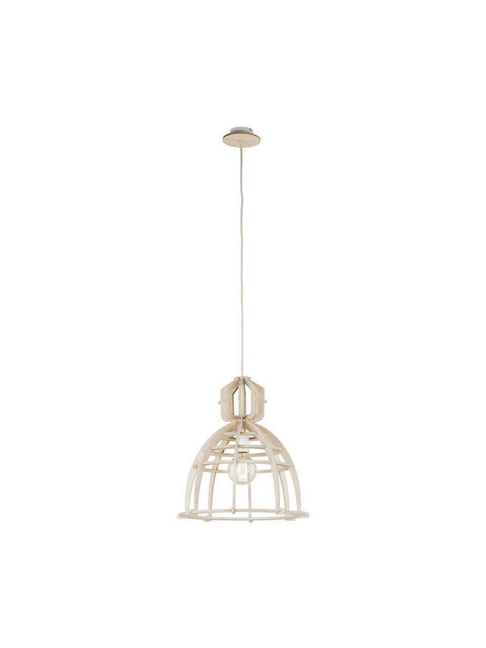 Nowodvorski Bioway Natural Pendant Light Single-Light for Socket E27 Beige