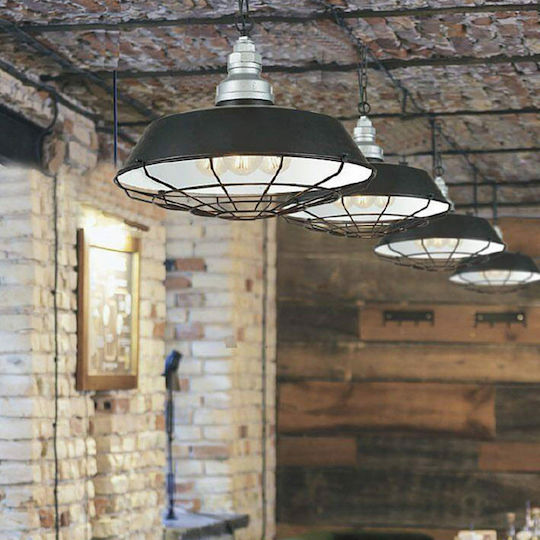 Fan Europe I-Bazar-S3 Pendant Light Black Bell with Socket E27