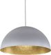 Sigma Sfera Pendant Light Single-Light Bell for Socket E27 Gray