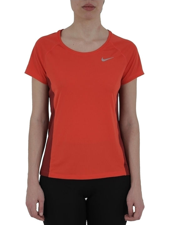 Nike Miler Women's T-shirt Fast Drying Orange