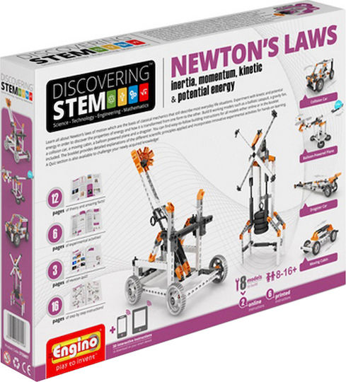 Engino Παιχνίδι Κατασκευών Πλαστικό Stem Newton's Laws: Inertia, Momentum, Kinetic & P για Παιδιά 8+ Ετών