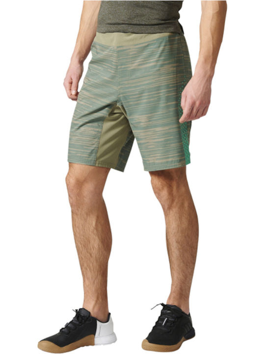 Adidas Power Short GFX2 Men's Swimwear Printed Bermuda Khaki