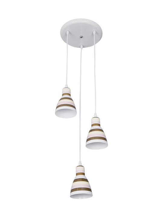 Elmark Pendant Light Three-Light for Socket E27 Multicolour