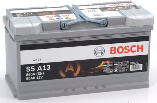 Bosch Car Start/Stop Battery S5A130 with 95Ah Capacity and 850A CCA