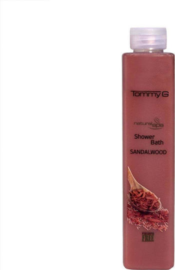 TommyG Shower Bath Natural Spa Sandalwood Bubble Bath in Gel & Woody Scent 300ml