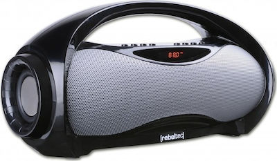 Rebeltec Soundbox 320 Bluetooth-Lautsprecher 16W mit Radio und Batterielaufzeit bis zu 8 Stunden Black