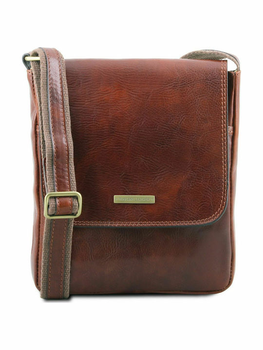 Tuscany Leather John Leder Herrentasche Bote Braun