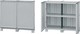Dulap cu două uși Plastic cu Separator & 1 Raft 100x39x92cm