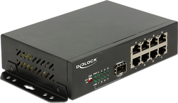 DeLock Gigabit Ethernet Switch 8 Port + 1 SFP Неуправляем L2
