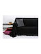 Anna Riska 1300 Ριχτάρι Τετραθέσιου Καναπέ Chenille 180x320εκ. Black 414636