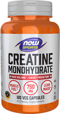 Now Foods Creatine Monohydrate 750мг 120 капсули