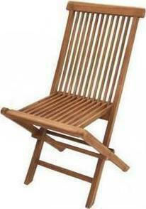 Outdoor-Stuhl Hölzernes BL 5041 G Braun 47x45x90εκ.