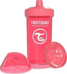 Twistshake Kid Cup Educational Sippy Cup Plastic Pink for 12m+m+ 360ml