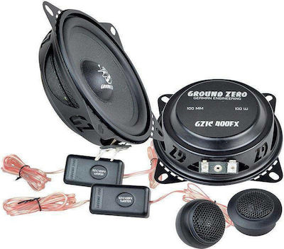 Ground Zero Set Auto-Lautsprecher Autolautsprecher 4" mit 60W RMS (2 Weg)