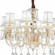 Fan Europe Monet Candelabru 8xE14 Cu Pălării Aurii I-MONET/8