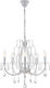 Elmark Laura Chandelier Candlestick 5xE14 White 955LAURA5