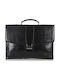 Marta Ponti Leather Men's Briefcase Black