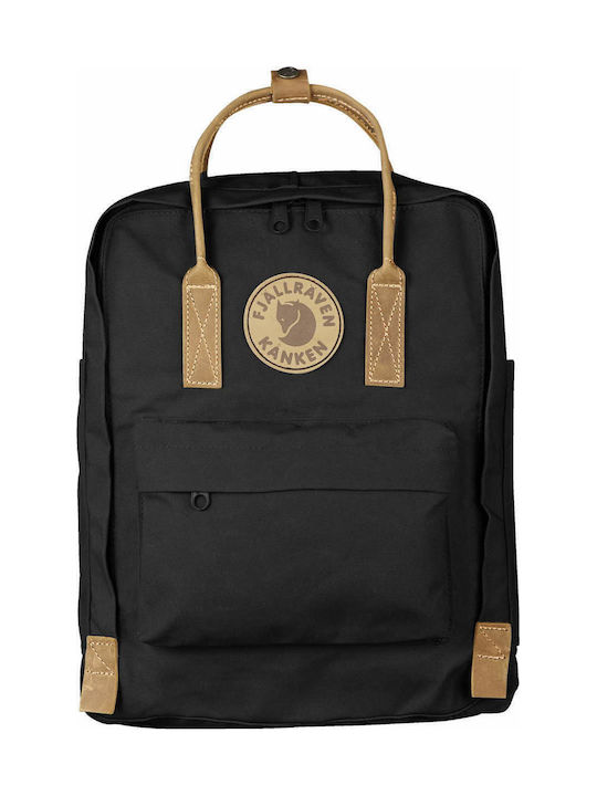 Fjallraven Kanken Υφασμάτινο Σακίδιο Πλάτης Μαύρο