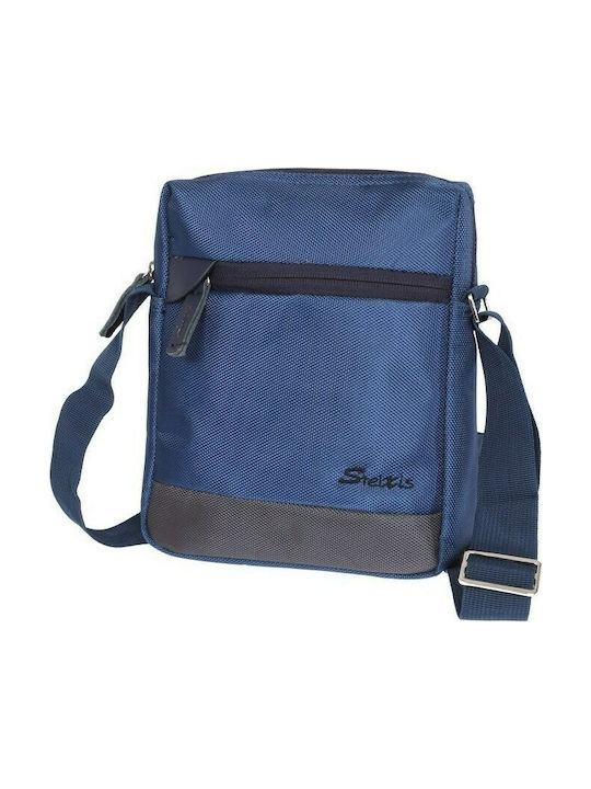 Stelxis Ανδρική Τσάντα Ώμου / Χιαστί σε Μπλε χρώμα