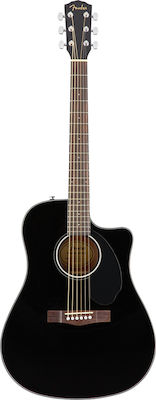 Fender Ηλεκτροακουστική Κιθάρα CD-60S CE Cutaway Black