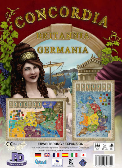 Spiel Erweiterung Concordia: Britannia / Germania für 2-5 Spieler 12+ Jahre (EN) Pd Verlag
