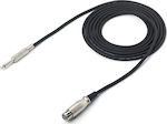 TIE Studio Cable XLR female - 6.3mm male 3m (TIE_JACK_XLR_3)