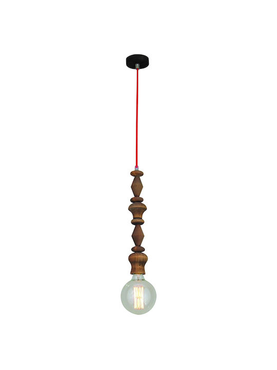 Home Lighting Melody Pendant Light Suspension for Socket E27 Red