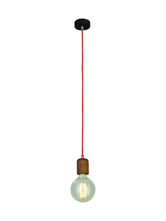 Home Lighting Melody Pendant Light Suspension for Socket E27 Brown