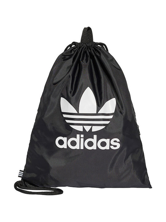 Adidas Trefoil Unisex Τσάντα Πλάτης Γυμναστηρίου Μαύρη
