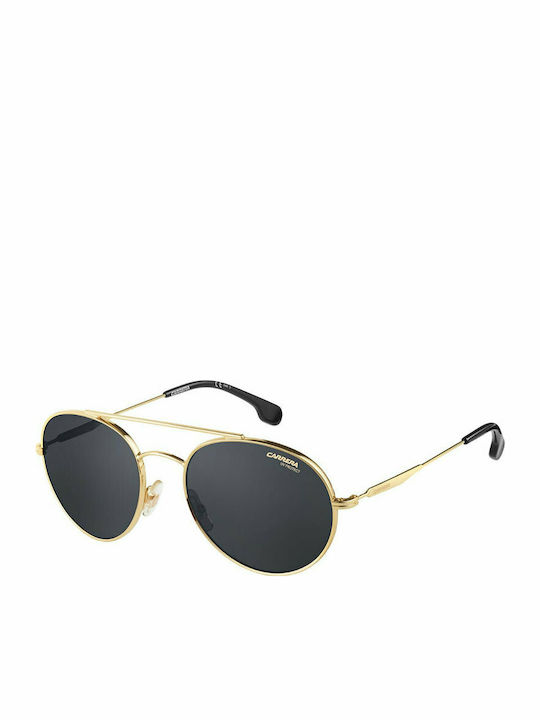 Carrera 131/S J5G/IR Sonnenbrillen mit Gold Rahmen und Schwarz Linse 131/S J5GIR