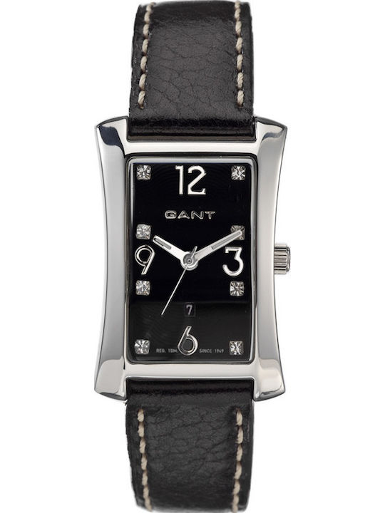 Gant Women's Watch with Black Leather Strap